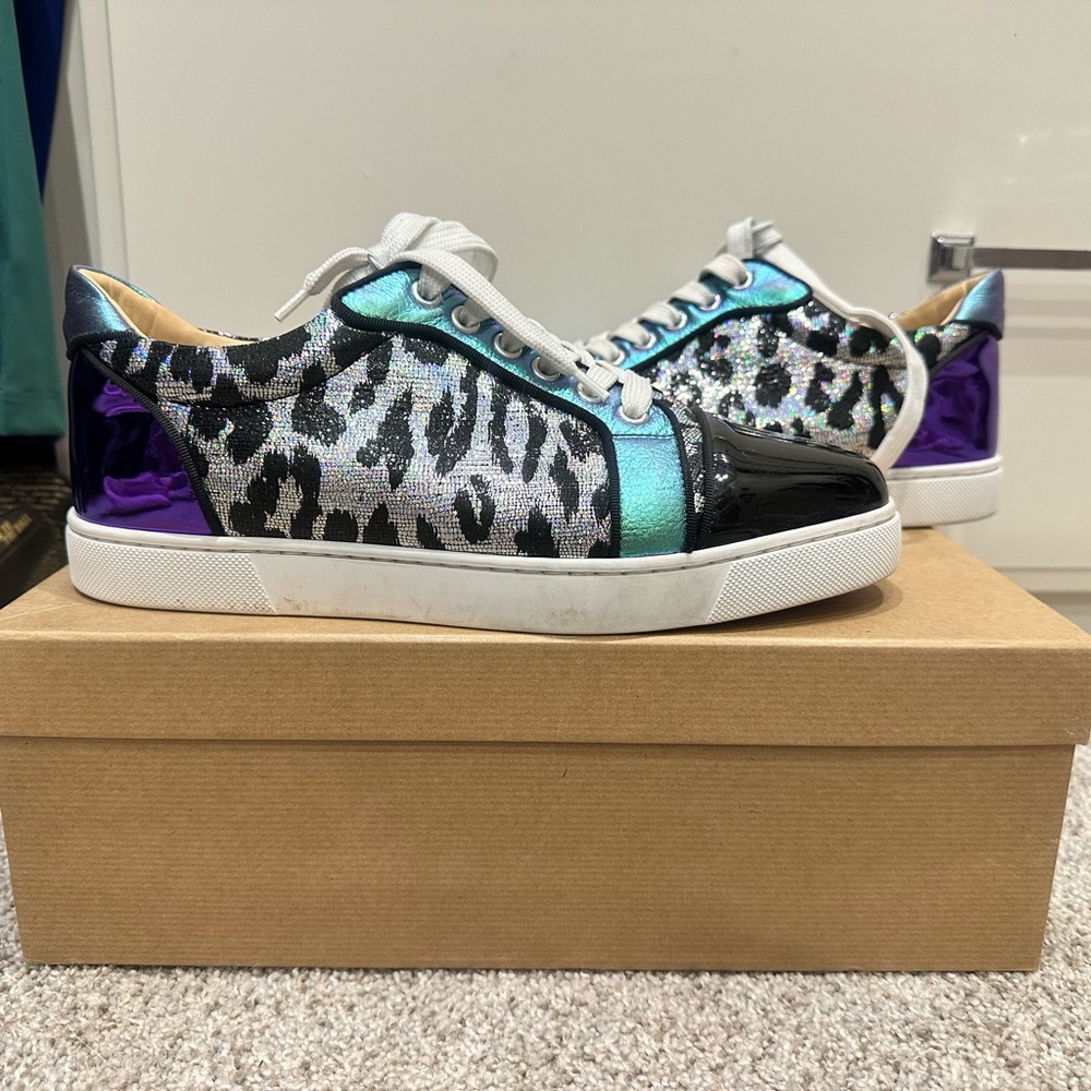 Like New CHRISTIAN LOUBOUTIN Vieira Orlato Red Sole Sneakers
